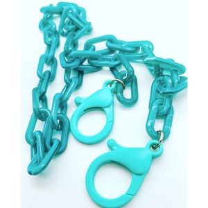 ⭐️SOLD⭐️ Luxe Acrylic Mask Chain - Teal